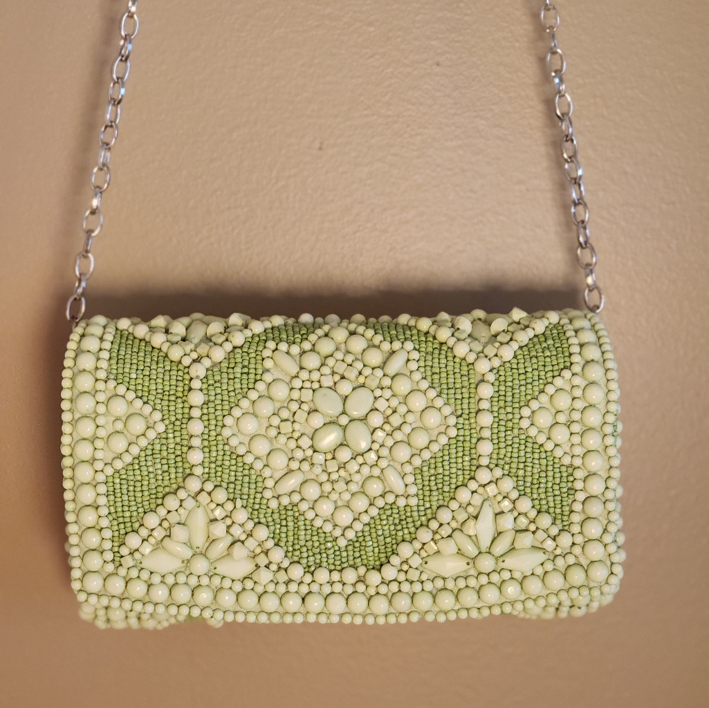 Nwt Handcrafted Beaded Bag
